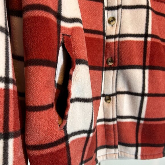 Sage Collective Plaid Lined Shacket Size L - Picture 5 of 10